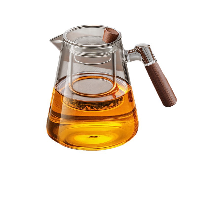 Glass teapot with filter