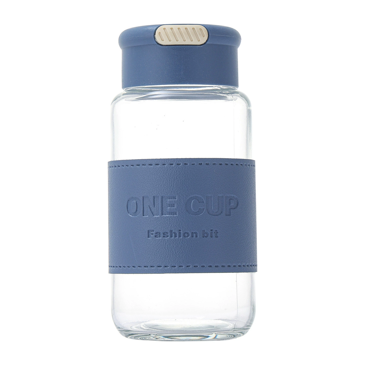 Glass cup with a lid