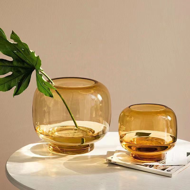 Instagram-worthy round vase with a large belly