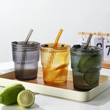 Internet celebrity INS simple style bamboo joint glass cup