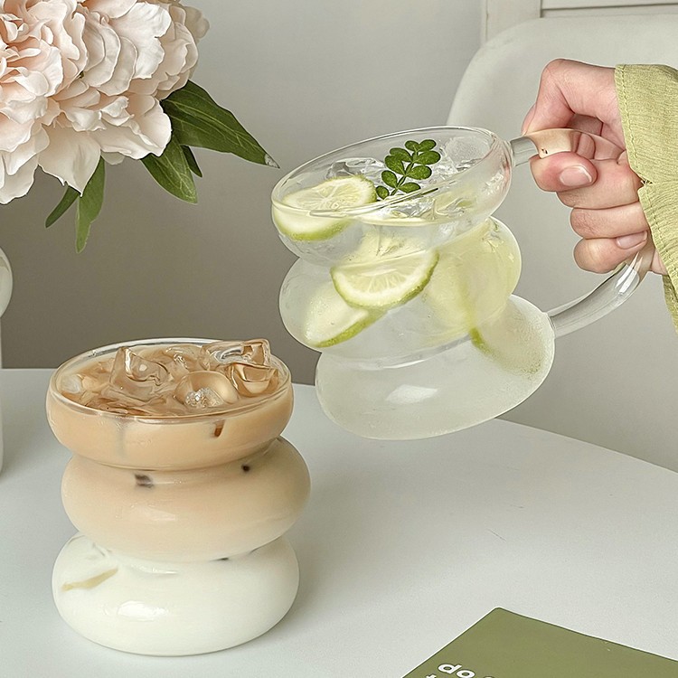 Irregular caterpillar Coke drink glass cup