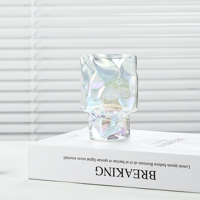 Nordic Style Pleated Glass Whiskey Glass