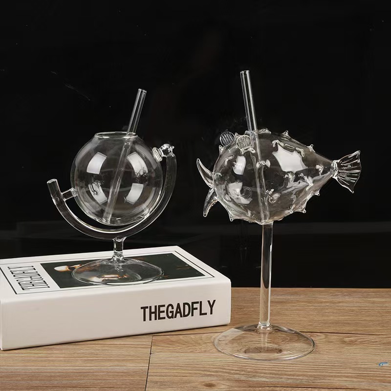 Personalized internet celebrity globe cocktail glass