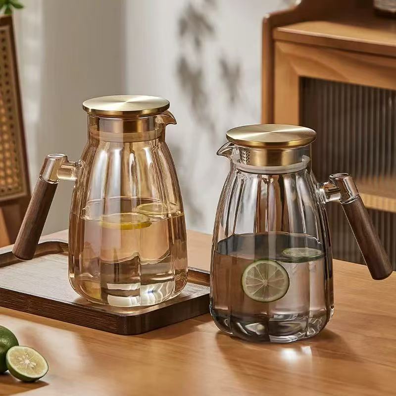 Walnut Handle Pumpkin Water Jug