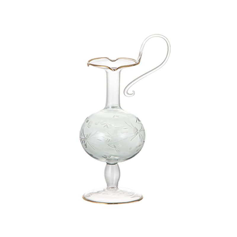 Wind-Carved Creative Glass Vase